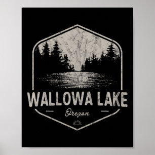 Wallowa Lake Oregon Buitenactiviteiten Vintage  Poster