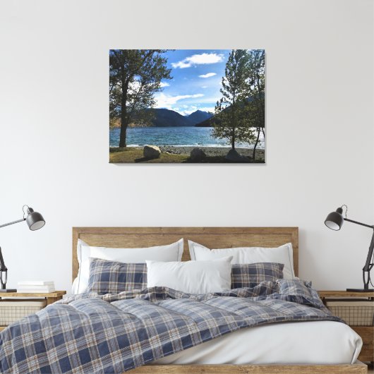 Wallowa Lake, Oregon Canvas Afdruk (Insitu (Slaapkamer))