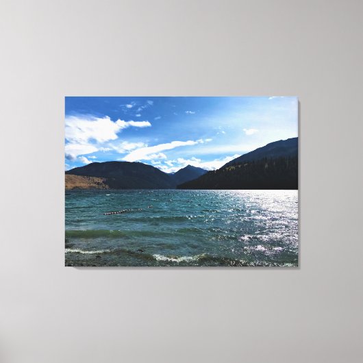 Wallowa Lake, Oregon Canvas Afdruk (Voorkant)