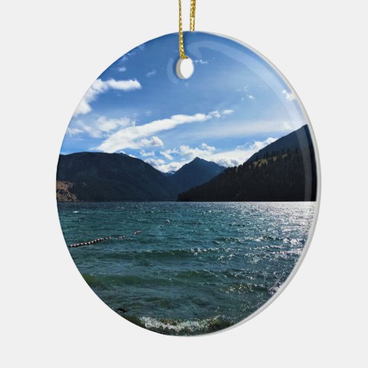 Wallowa Lake, Oregon Keramisch Ornament (Links)