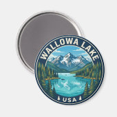 Wallowa Lake USA Magneet (Voorkant / Achterkant)