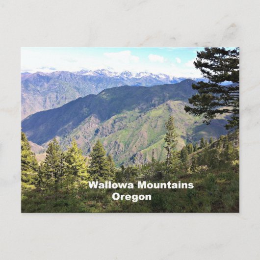 Wallowa Mountains, Oregon Briefkaart (Voorkant)