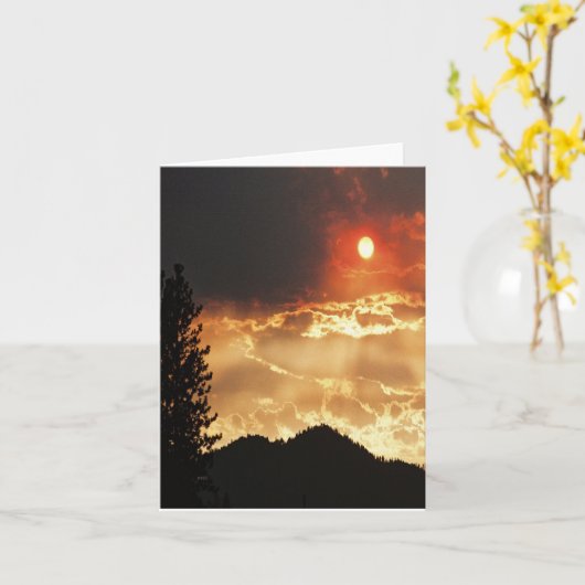 Wallows Fire Sky..... Kaart (Gele Bloem)