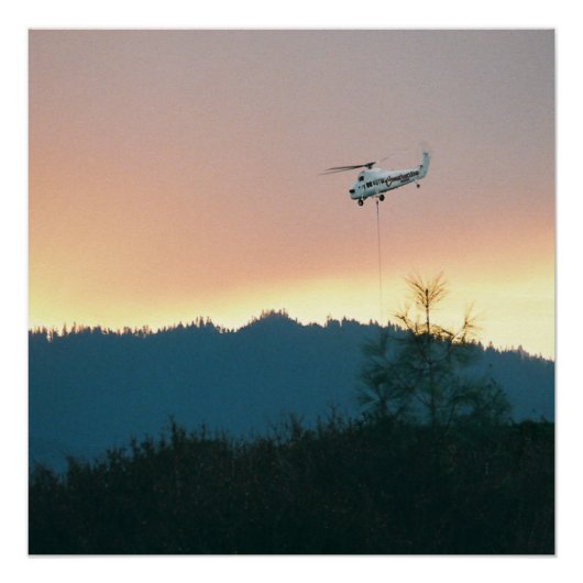 Wallows Fire van 2007... Perfect Poster (Voorkant)