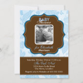 Wallpaper Baby Boy Shower Kaart (Voorkant)