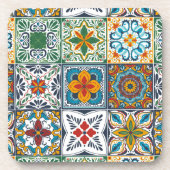 Wallpaper Backsplashes/Talavera geïnspireerde tege Bier Onderzetter (Voorkant)