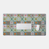 Wallpaper Backsplashes/Talavera geïnspireerde tege Bureaumat (Keyboard & Muis)