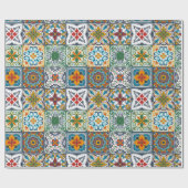 Wallpaper Backsplashes/Talavera geïnspireerde tege Cadeaupapier (Vlak)