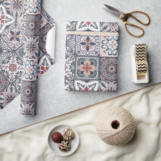 Wallpaper Backsplashes/Talavera geïnspireerde tege Cadeaupapier (Crafts)