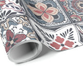 Wallpaper Backsplashes/Talavera geïnspireerde tege Cadeaupapier (Rol Hoek)