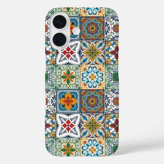 Wallpaper Backsplashes/Talavera geïnspireerde tege Case-Mate iPhone Case (Achterkant)