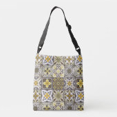 Wallpaper Backsplashes/Talavera geïnspireerde tege Crossbody Tas (Achterkant)