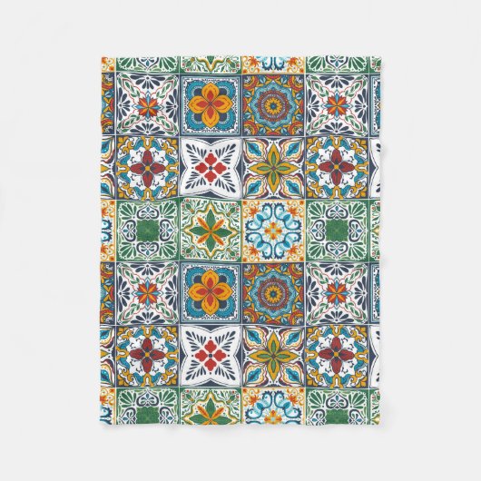 Wallpaper Backsplashes/Talavera geïnspireerde tege Fleece Deken (Voorkant)