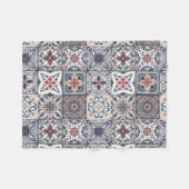 Wallpaper Backsplashes/Talavera geïnspireerde tege Fleece Deken (Voorkant (Horizontaal))