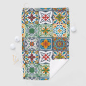 Wallpaper Backsplashes/Talavera geïnspireerde tege Golfhanddoek (Insitu)