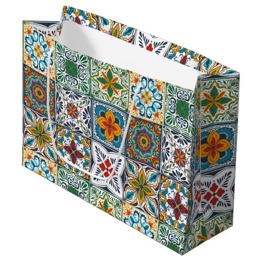 Wallpaper Backsplashes/Talavera geïnspireerde tege Groot Cadeauzakje (Voorkant Gekanteld)