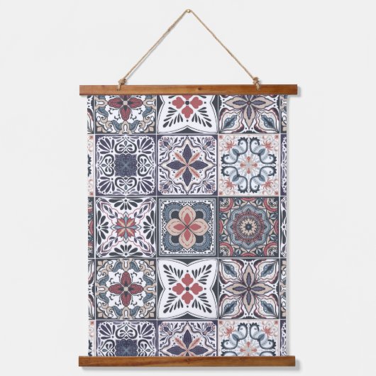 Wallpaper Backsplashes/Talavera geïnspireerde tege Hangend Wandkleed (Voorkant)