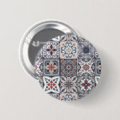 Wallpaper Backsplashes/Talavera geïnspireerde tege Ronde Button 5,7 Cm (Voorkant /achterkant)