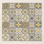Wallpaper Backsplashes/Talavera geïnspireerde tege Sjaal<br><div class="desc">Handgeschilderde talavera inspireerde tegels in groen,  rood,  marineblauw en geel</div>
