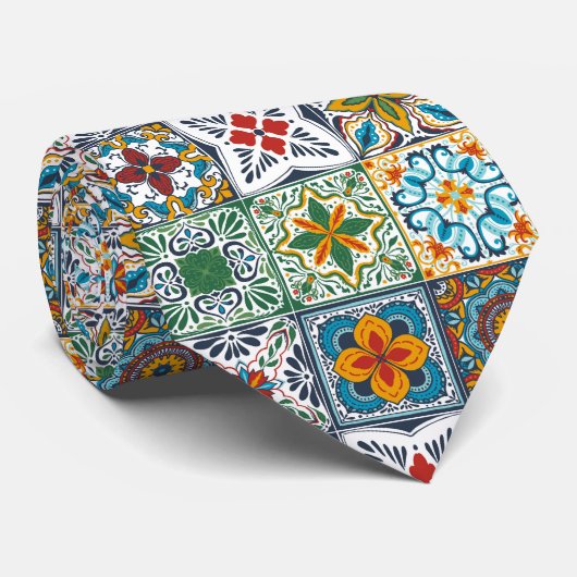 Wallpaper Backsplashes/Talavera geïnspireerde tege Stropdas (Opgerold)