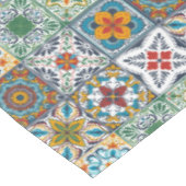 Wallpaper Backsplashes/Talavera geïnspireerde tege Tafelkleed (Gekanteld)