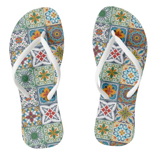 Wallpaper Backsplashes/Talavera geïnspireerde tege Teenslippers (Voetbed)