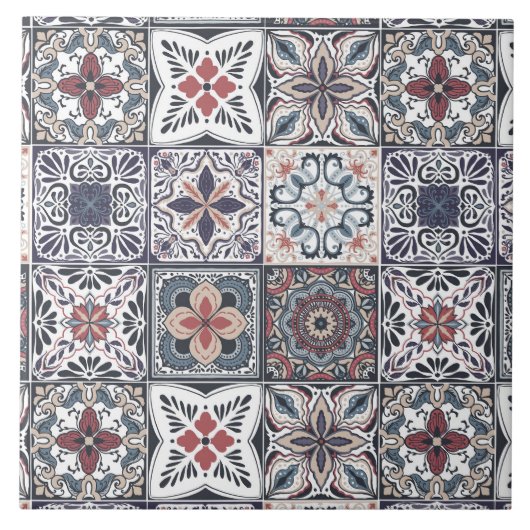 Wallpaper Backsplashes/Talavera geïnspireerde tege Tegeltje (Voorkant)