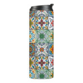 Wallpaper Backsplashes/Talavera geïnspireerde tege Thermosbeker (Gedraaid links)