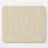  Wallpaper Beige Floral Elegant Damask Muismat (Voorkant)