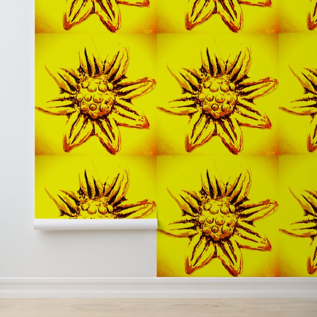 WALLPAPER BLOEM STIJL ONTWERP BEHANG (Applicatie)