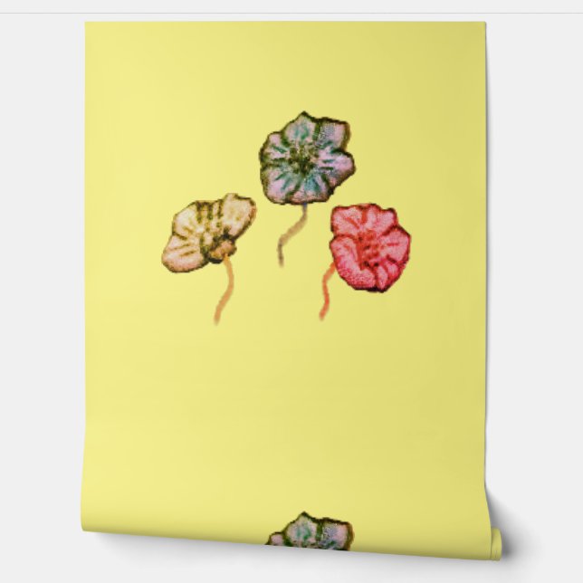 WALLPAPER BLOEM STIJL ONTWERP BEHANG (Afrollen)