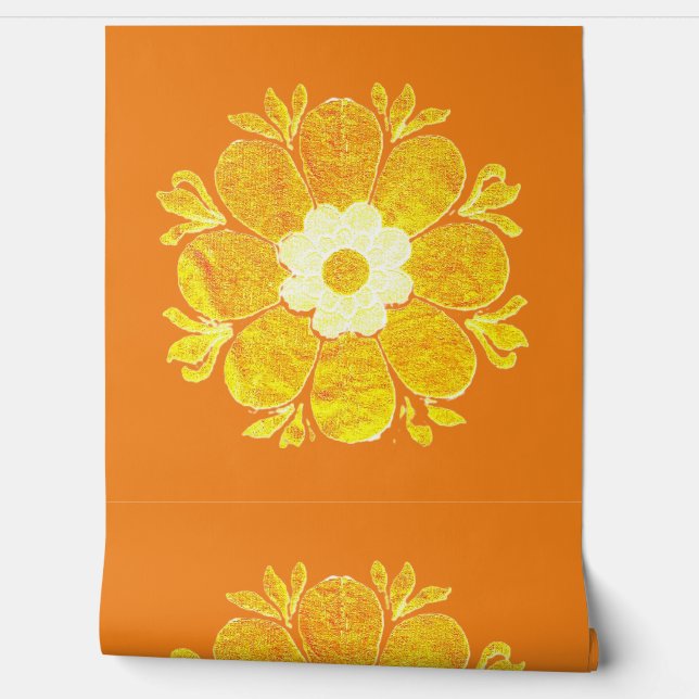 WALLPAPER BLOEM STIJL ONTWERP BEHANG (Afrollen)