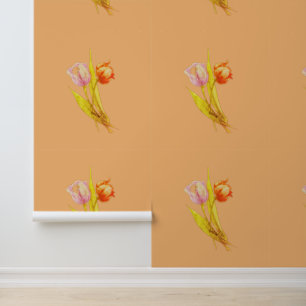 WALLPAPER BLOEMEN STIJL ONTWERP BEHANG