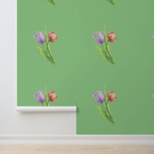 WALLPAPER BLOEMEN STIJL ONTWERP BEHANG
