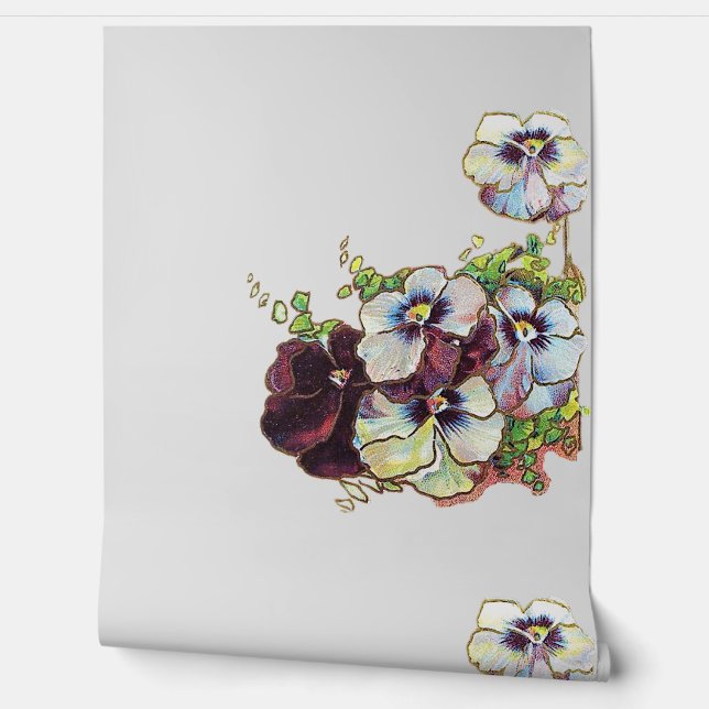 Wallpaper bloemstijl ontwerp behang (Afrollen)