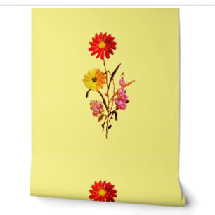 Wallpaper bloemstijl ontwerp behang