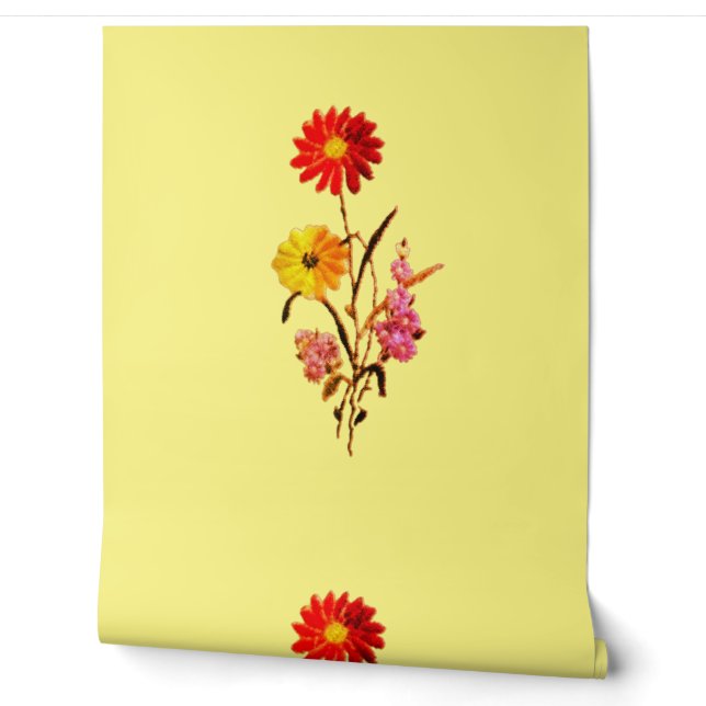 Wallpaper bloemstijl ontwerp behang (Afrollen)