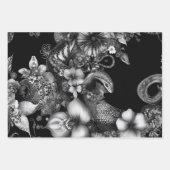 Wallpaper Decorative Zwart Wit Intrinsieke Slang Inpakpapier Vel (Voorkant 2)