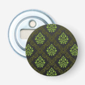 Wallpaper Floral Green Button Flesopener (Voorkant)