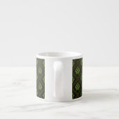 Wallpaper Floral Green Espresso Kop (Achterkant)