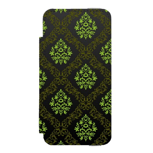 Wallpaper Floral Green Incipio iPhone Portemonnee Hoesje (Voorkant Agenda)