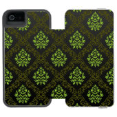Wallpaper Floral Green Incipio iPhone Portemonnee Hoesje (Agenda Open)