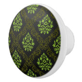 Wallpaper Floral Green Keramische Knop (Rechts)