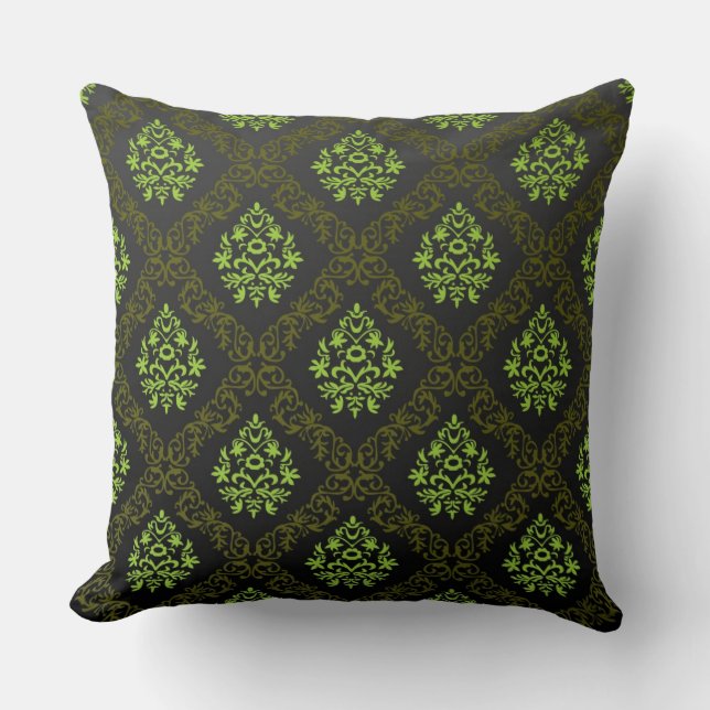 Wallpaper Floral Green Kussen (Voorkant)