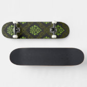Wallpaper Floral Green Persoonlijk Skateboard (Horizontaal)
