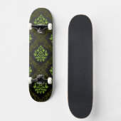 Wallpaper Floral Green Persoonlijk Skateboard (Voorkant)