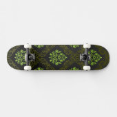 Wallpaper Floral Green Persoonlijk Skateboard (Horizontaal)