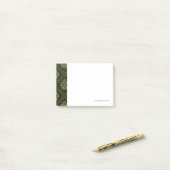 Wallpaper Floral Green Post-it® Notes (Op bureau)
