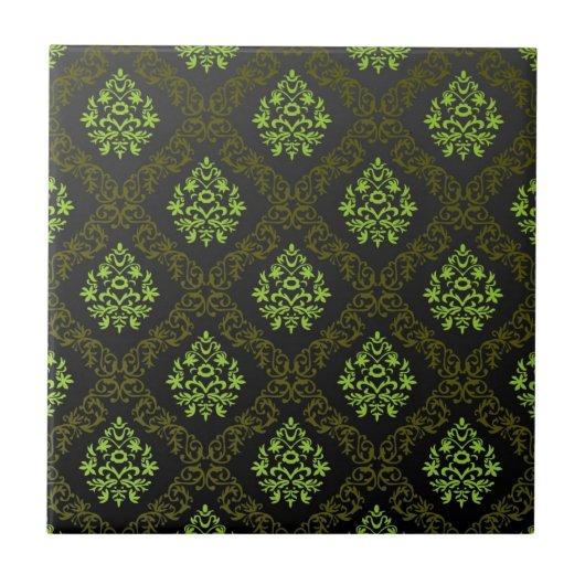 Wallpaper Floral Green Tegeltje (Voorkant)