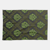 Wallpaper Floral Green Theedoek (Horizontaal)